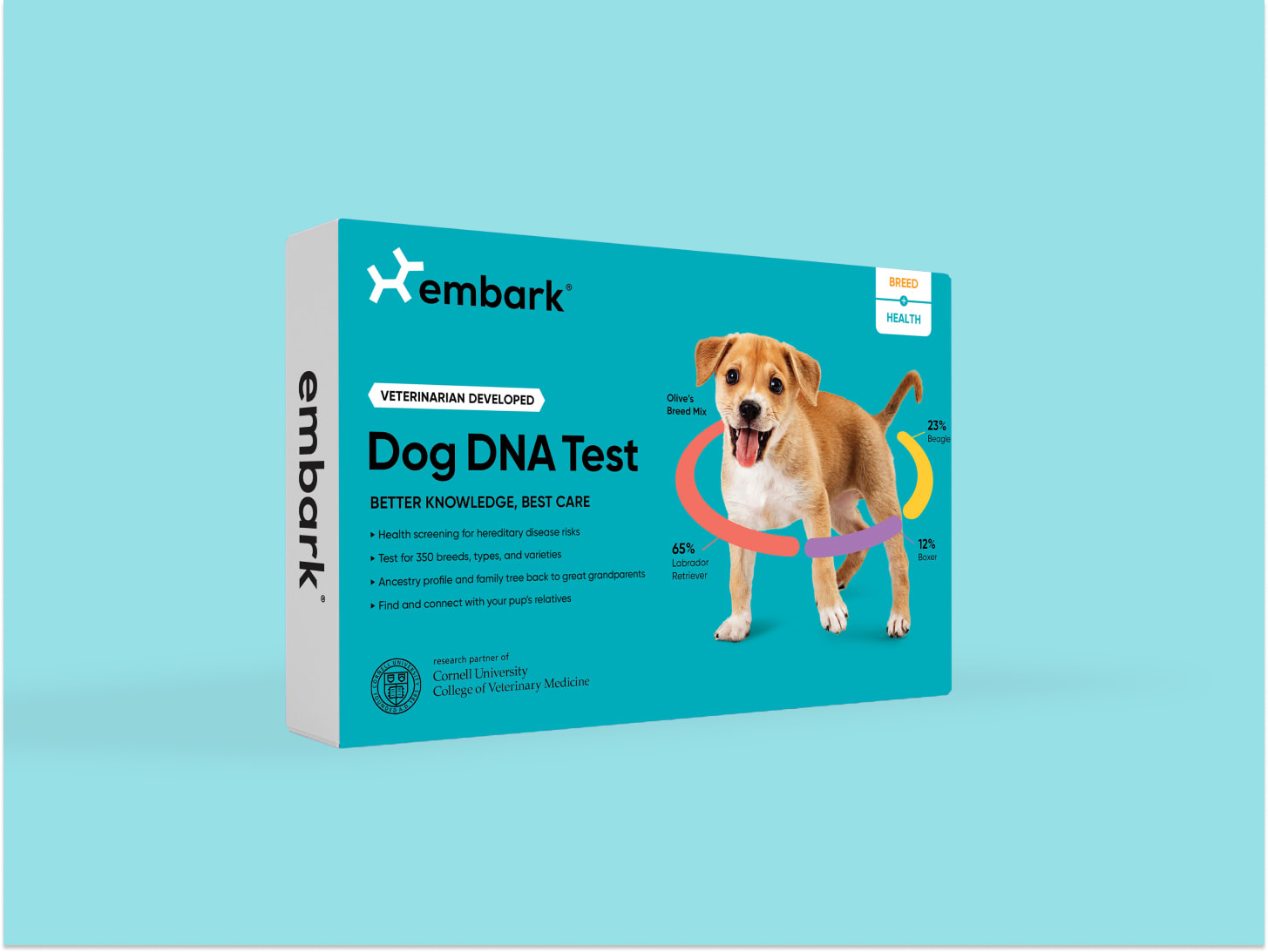 Embark Breed and Health dog DNA test kit product photo