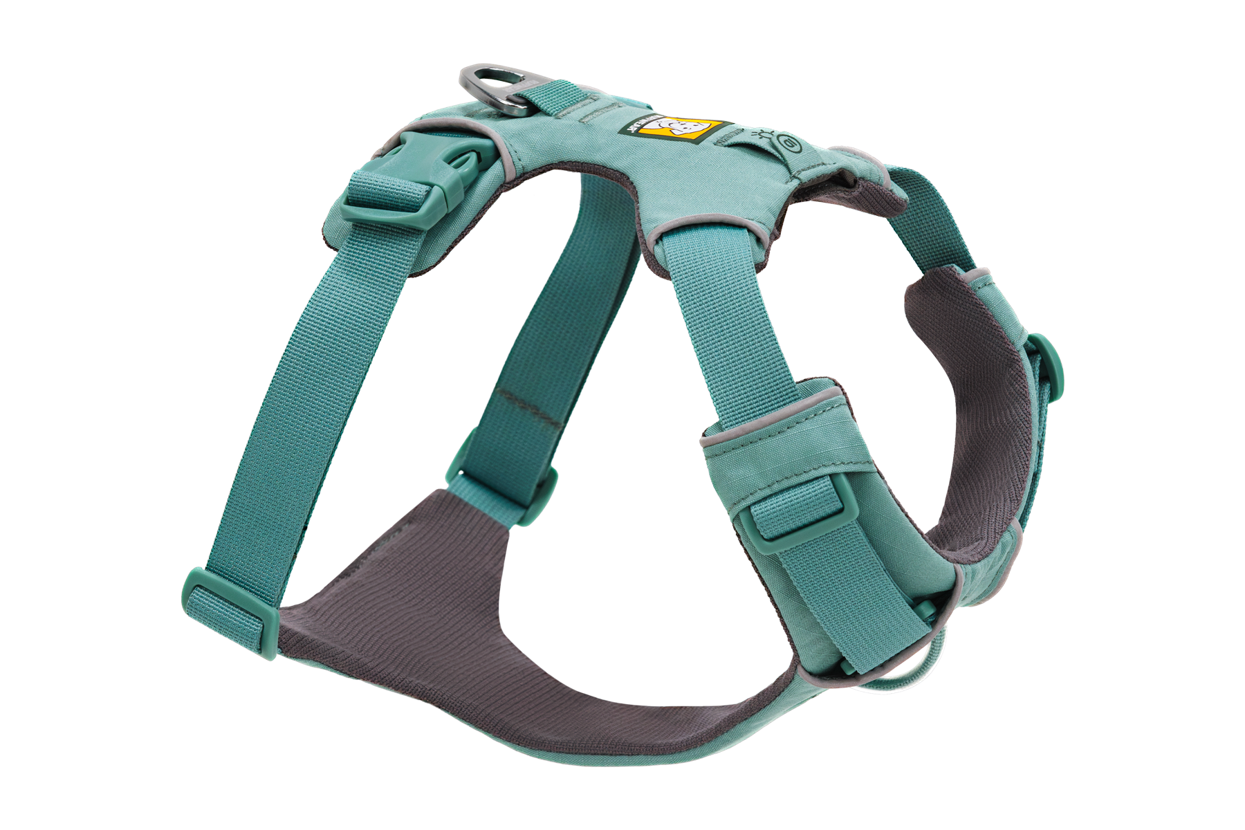 Ruffwear Front Range dog harness in River Rock Green product photo