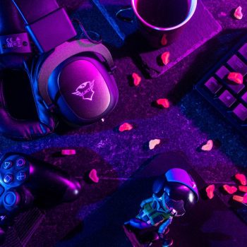 flat lay of gaming controllers and equipment - best gaming consoles