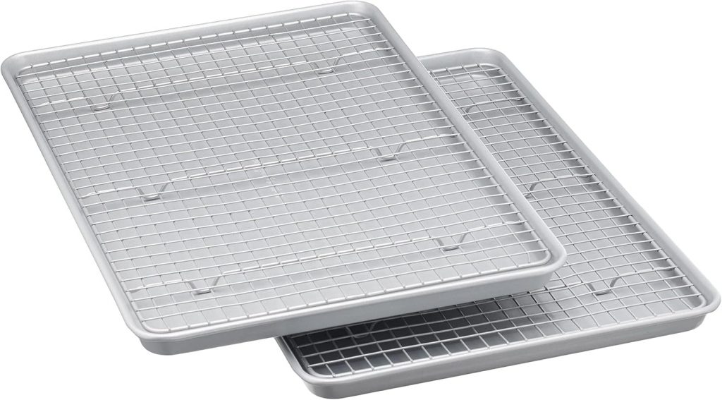Amazon Basics Ceramic Nonstick Baking Sheets 2-Pack
