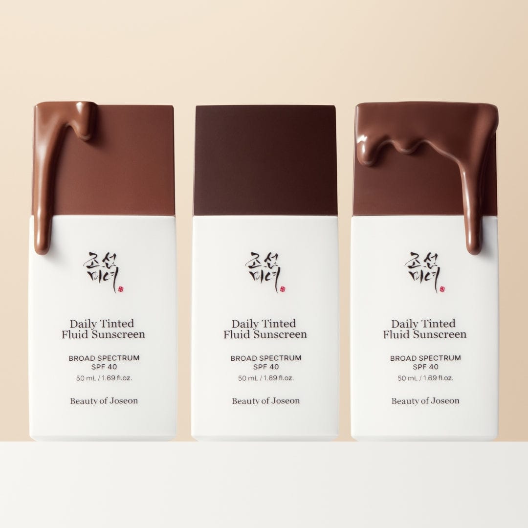 Beauty of Joseon Daily Tinted Fluid Sunscreen three shades product photo