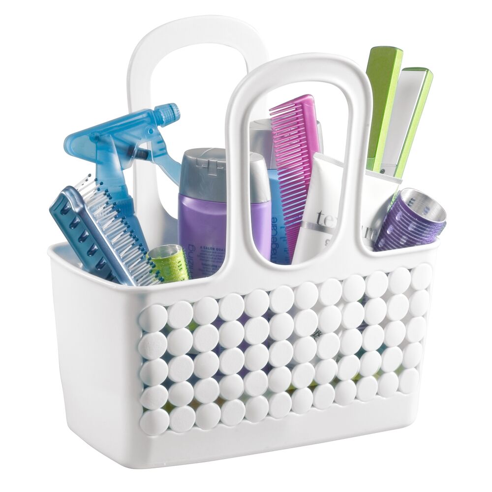iDesign small shower caddy tote with toiletries