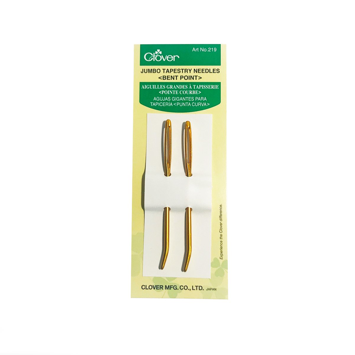 Clover jumbo tapestry needles bent tip package product photo