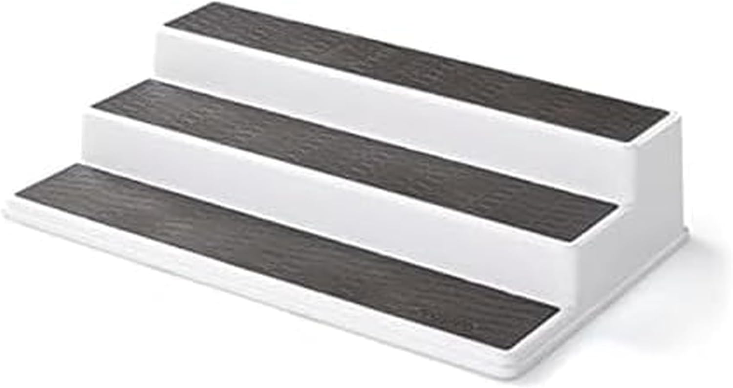 three-tier white spice rack shelf product photo
