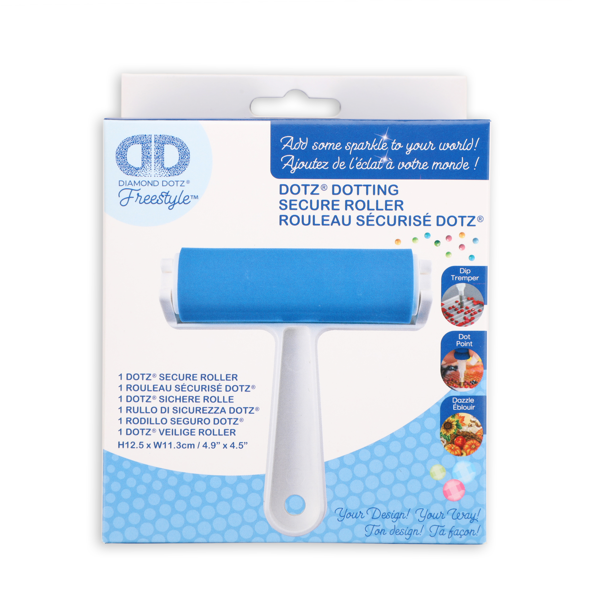 Diamond Dotz secure roller tool in packaging product photo