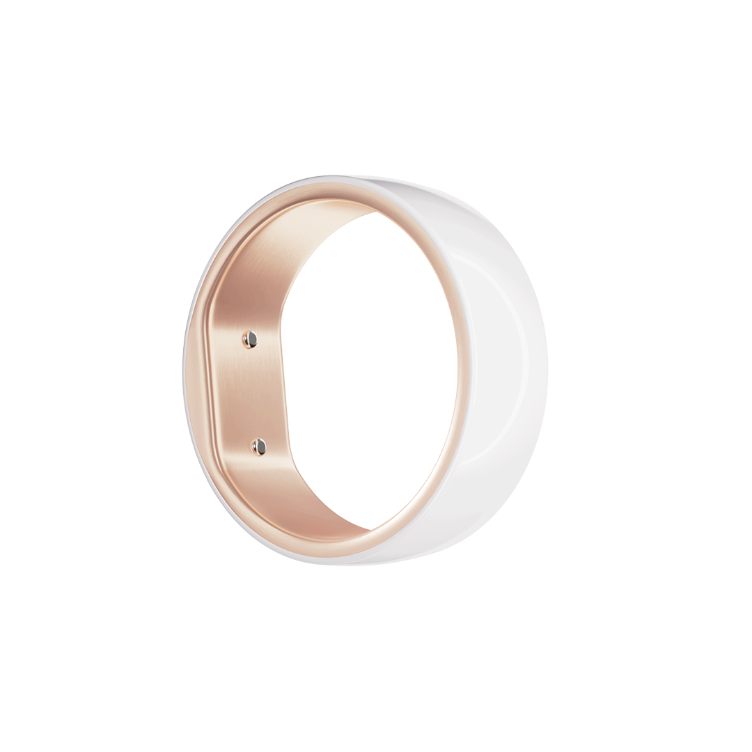 femometer Smart Ring Gen2 ceramic and rose gold product photo