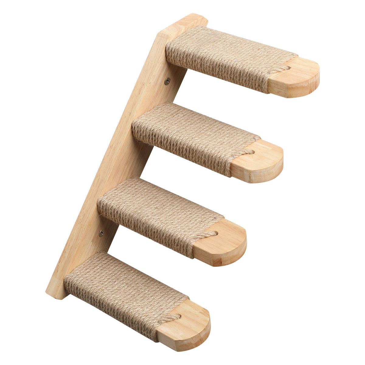 FUKUMARU wall-mounted cat climbing shelf with four steps product photo