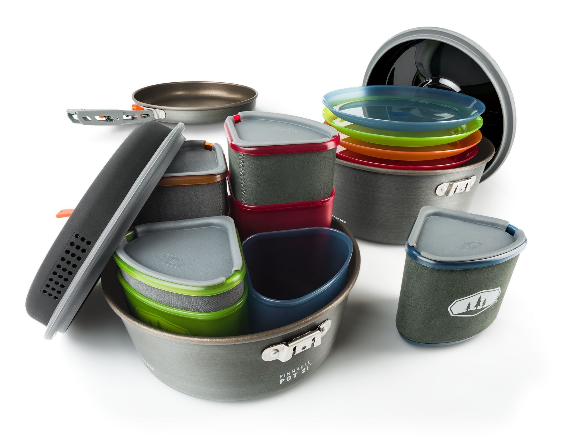 GSI Outdoors Pinnacle Ceramic Camper Cookware Set product photo