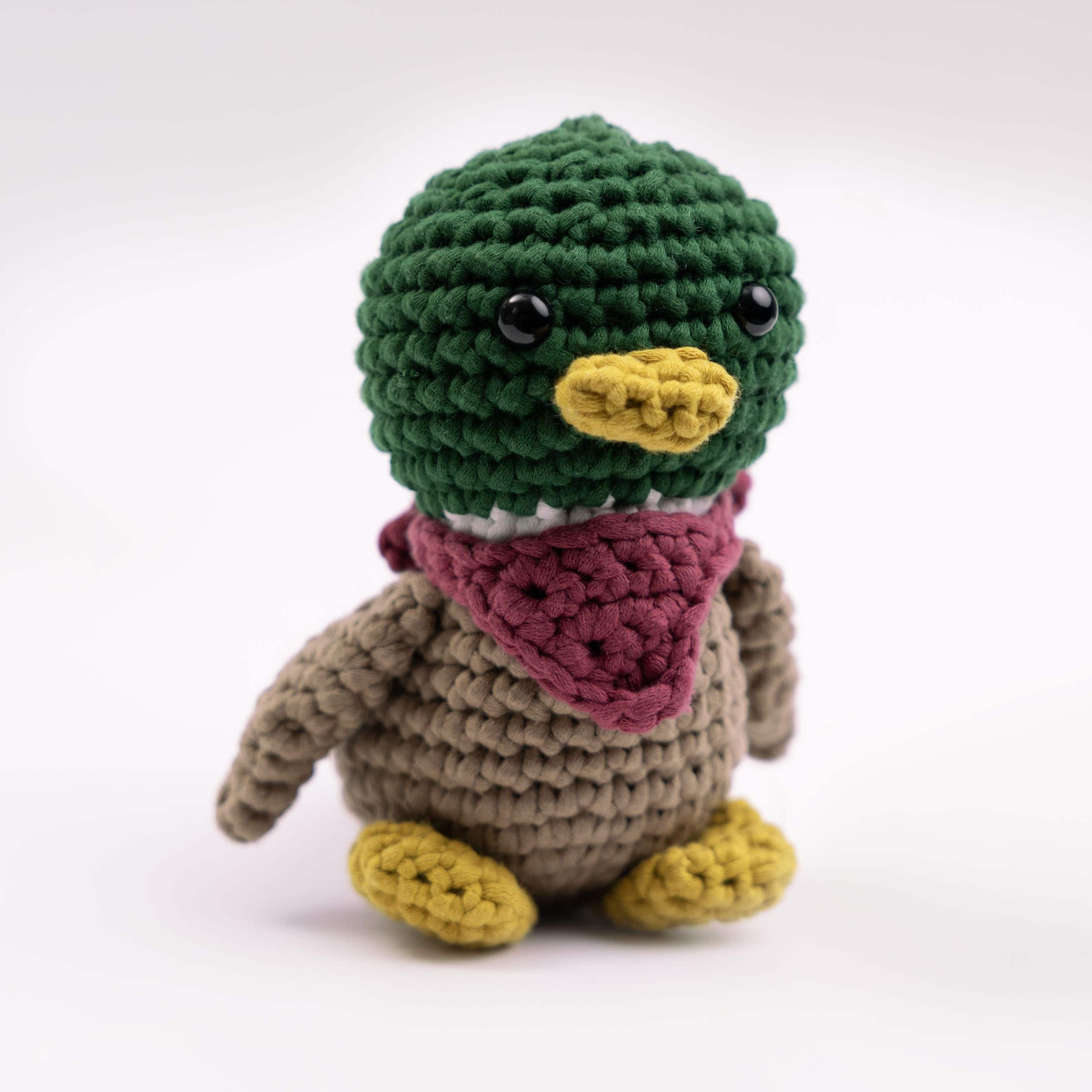 Hearth and Harbor Dale the Duck amigurumi crochet kit finished duck plush product photo