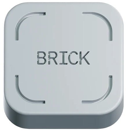 Brick physical device used to lock distracting apps on a smartphone
