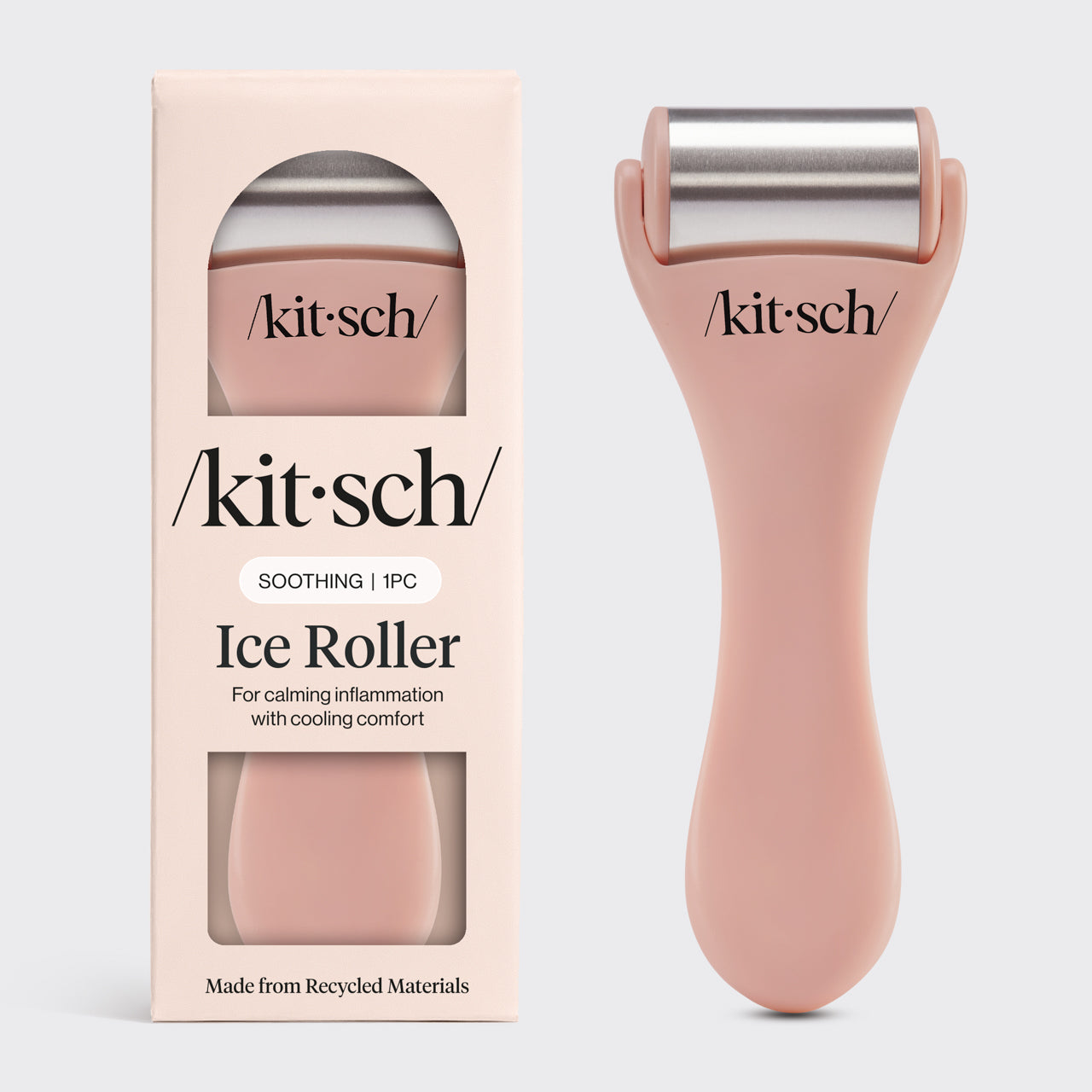 Kitsch stainless steel ice roller for face with recycled plastic handle
