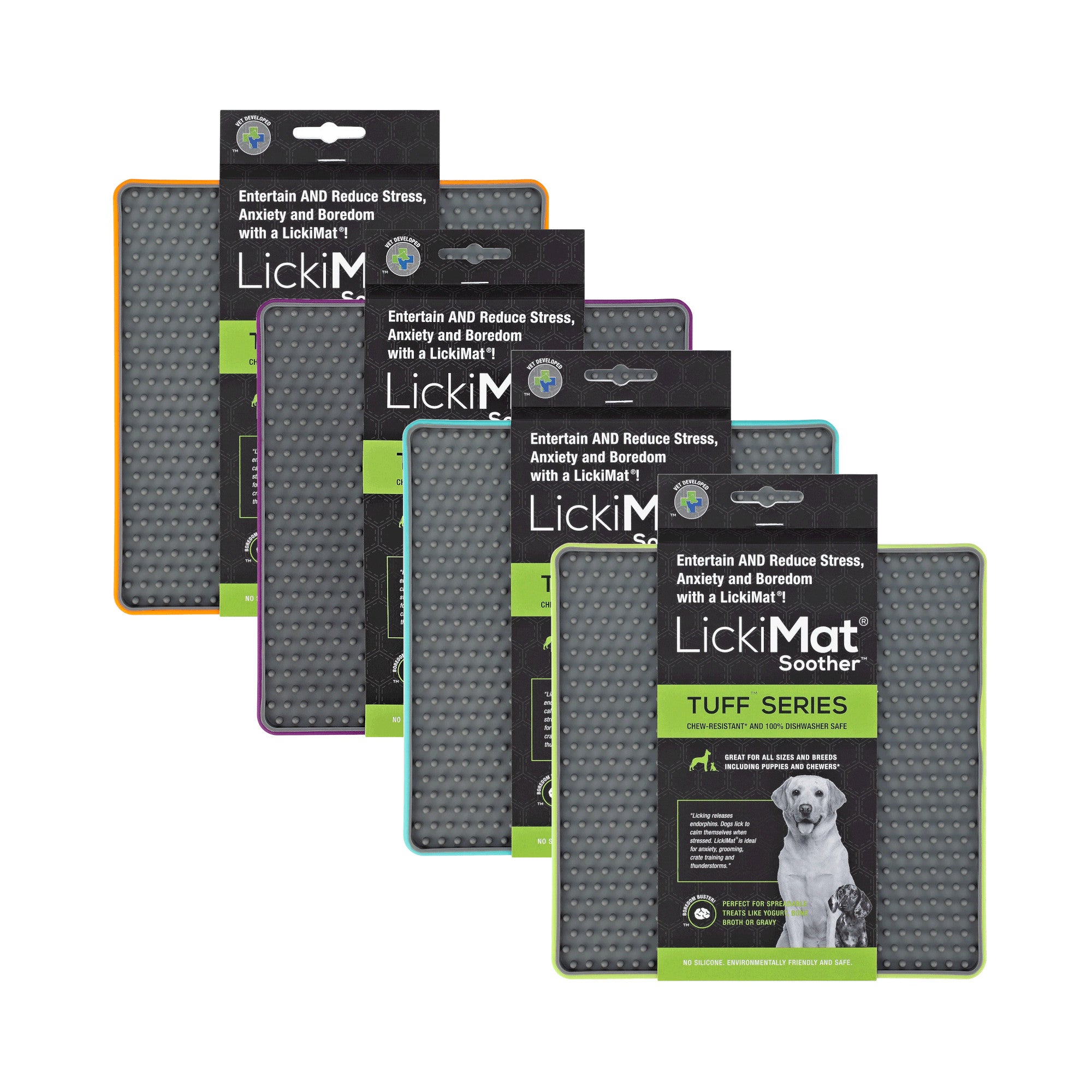 LickiMat Tuff Soother heavy-duty lick mat for dogs