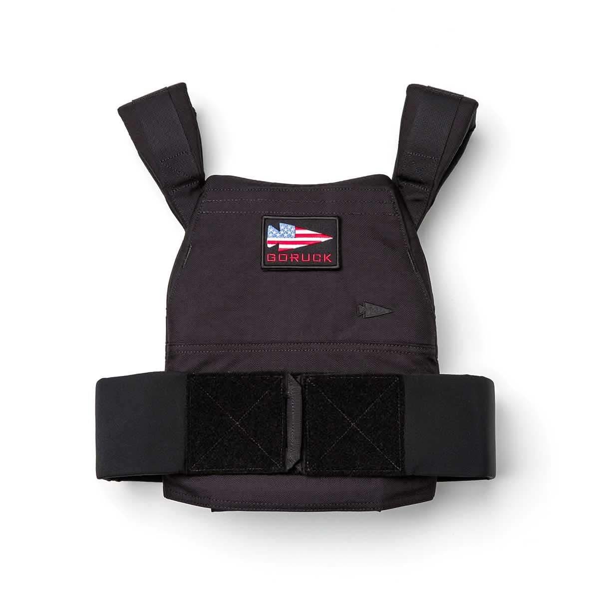 GORUCK rucking weight vest with GORUCK flag patch
