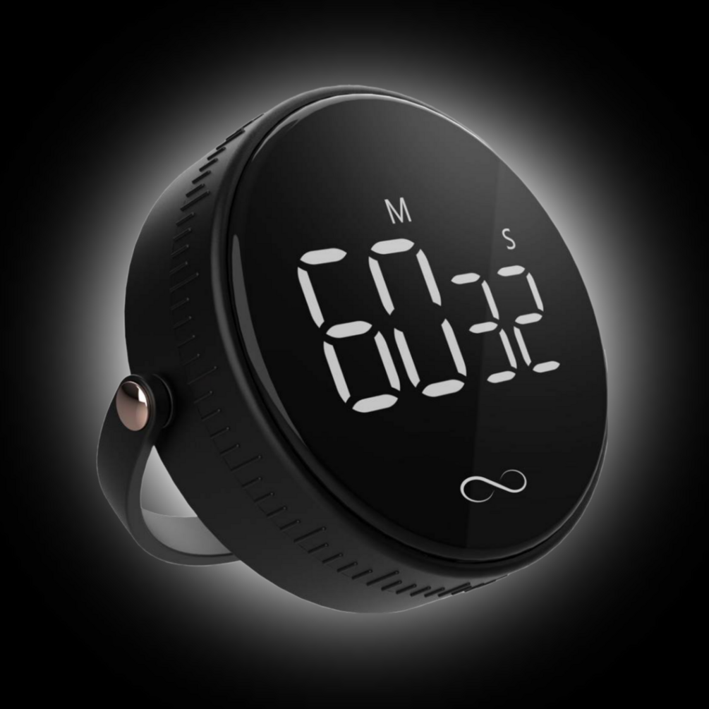 Pebble digital Pomodoro timer with large numeric display
