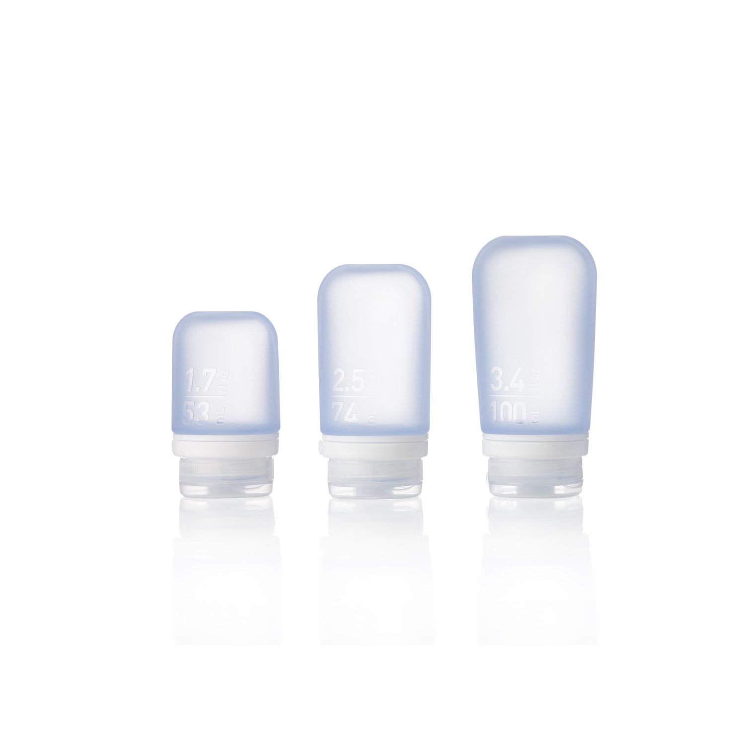 humangear GoToob+ silicone travel bottles in three sizes