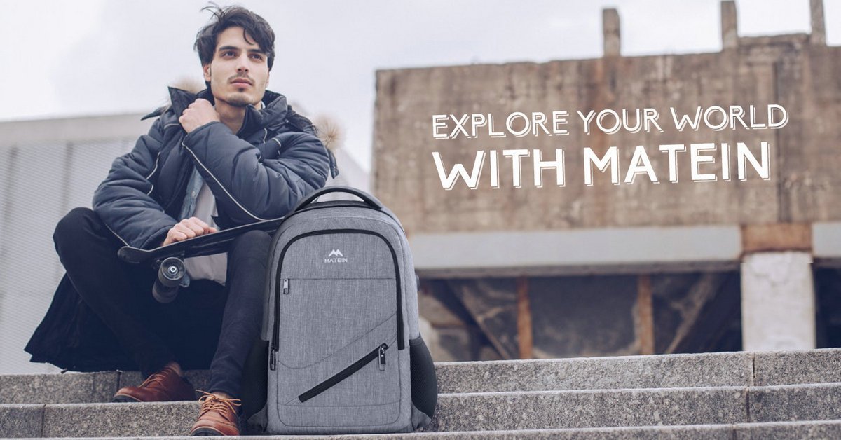 MATEIN travel laptop backpack product photo
