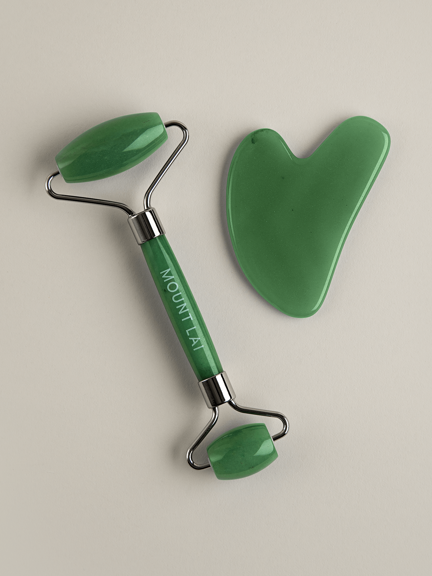 Mount Lai jade gua sha and facial roller spa set product photo