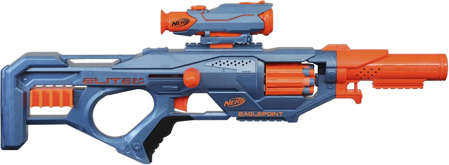 Nerf Elite 2.0 Eaglepoint RD-8 blaster with detachable scope and barrel