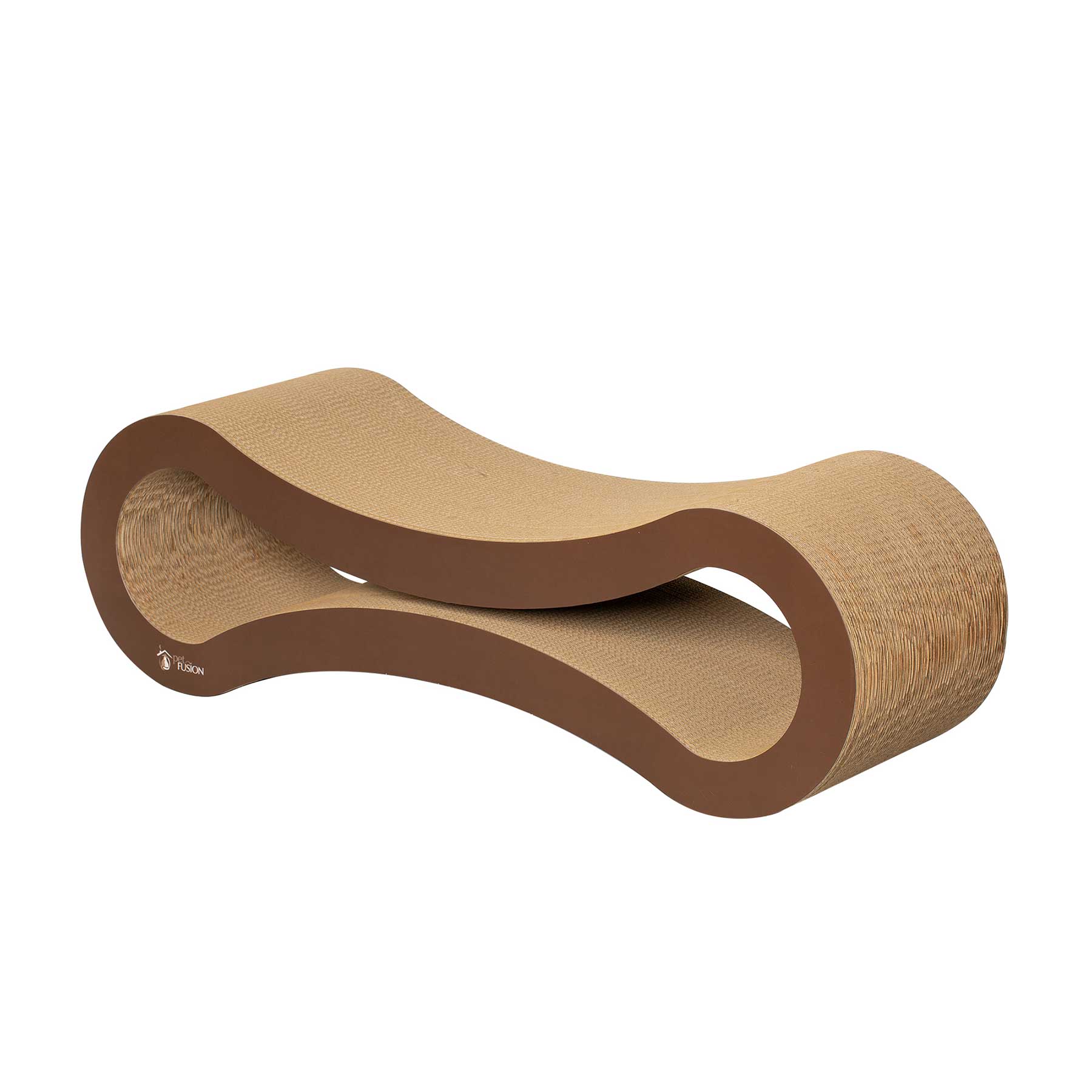 PetFusion Ultimate Cat Scratcher Lounge curved cardboard scratcher product photo