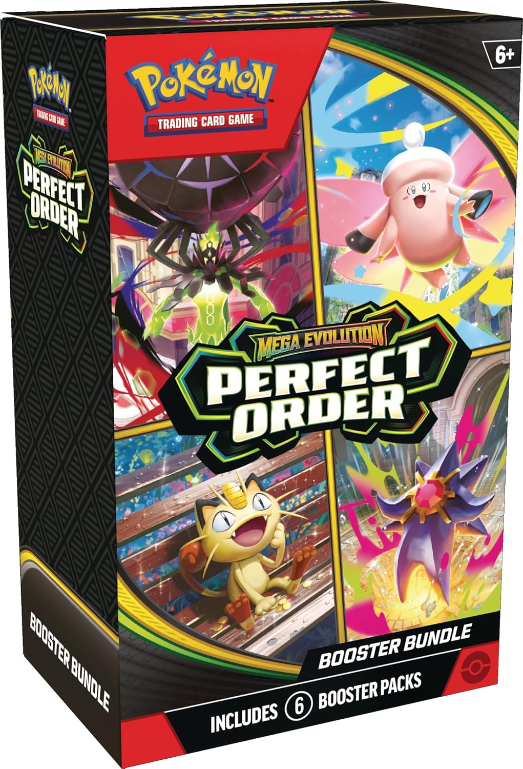 Pokemon TCG Mega Evolution Perfect Order booster bundle box with six booster packs