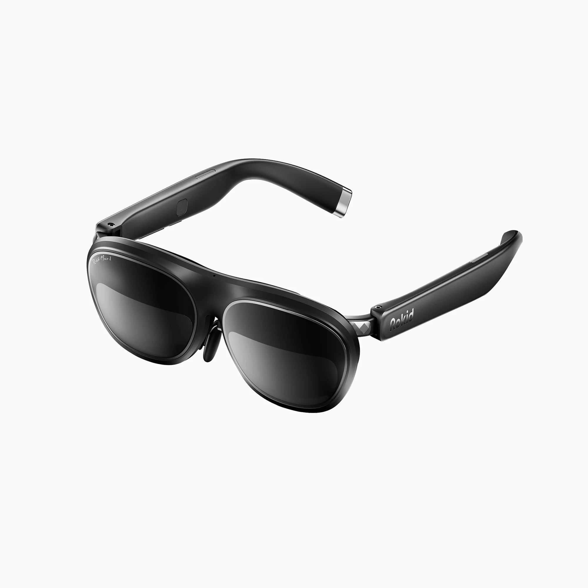 black AR glasses with Rokid branding product photo