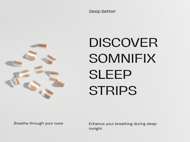 SomniFix Sleep Strips mouth tape for nose breathing