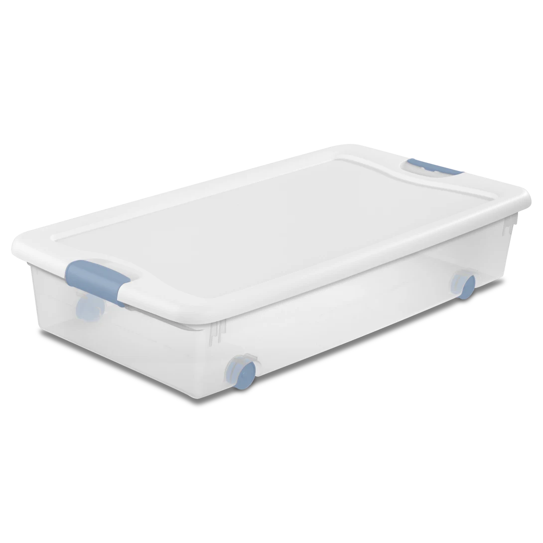 Sterilite wheeled latching underbed storage box