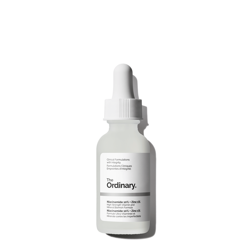 The Ordinary Niacinamide 10% + Zinc 1% serum bottle