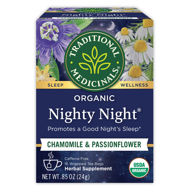 Traditional Medicinals Organic Nighty Night herbal tea product photo