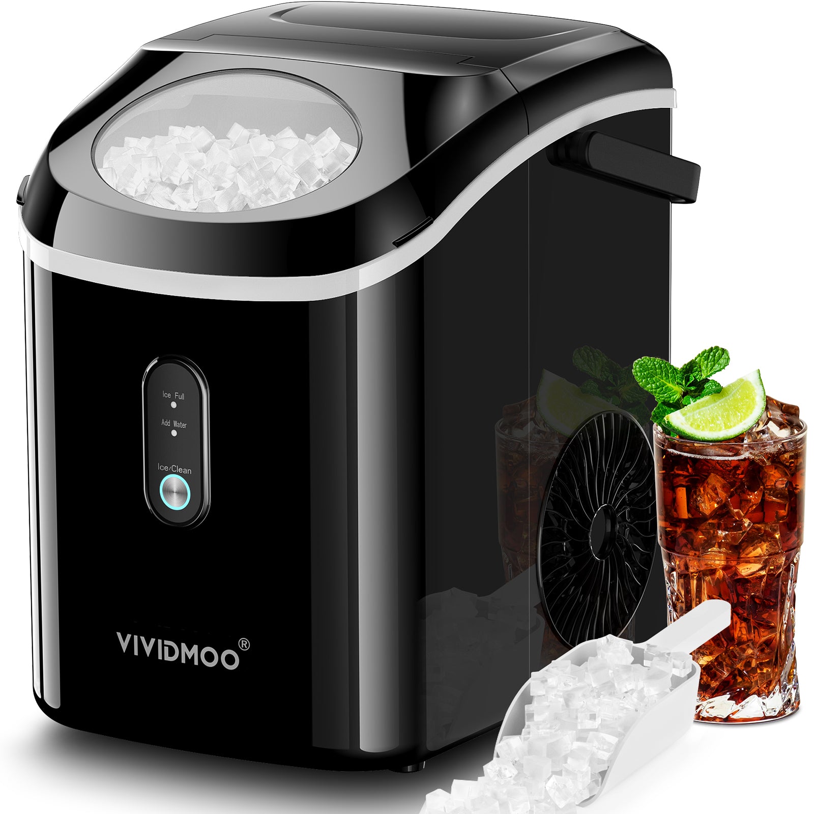 VIVIDMOO nugget ice maker countertop product photo