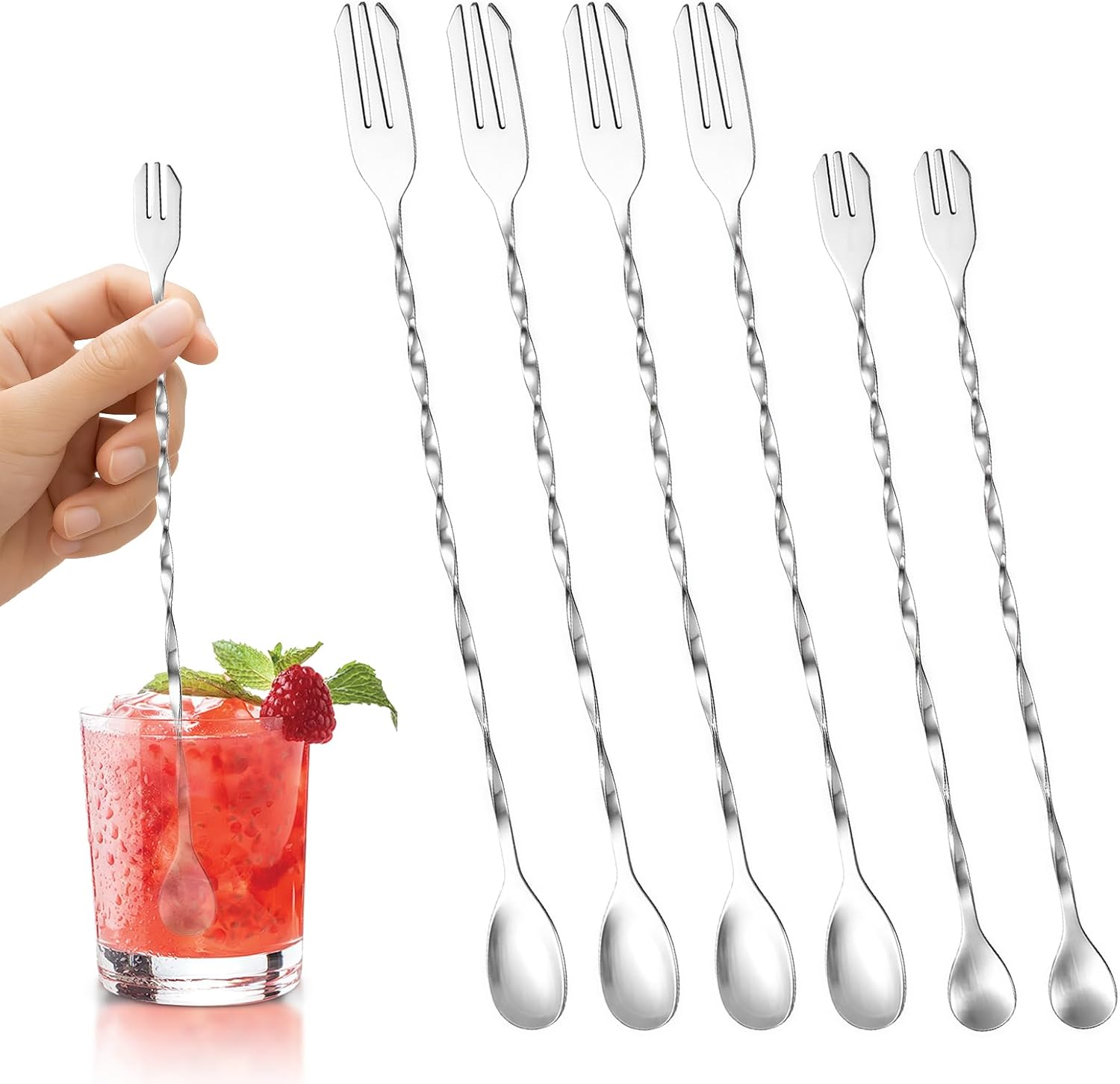 American Metalcraft stainless steel twisted handle bar spoon product photo