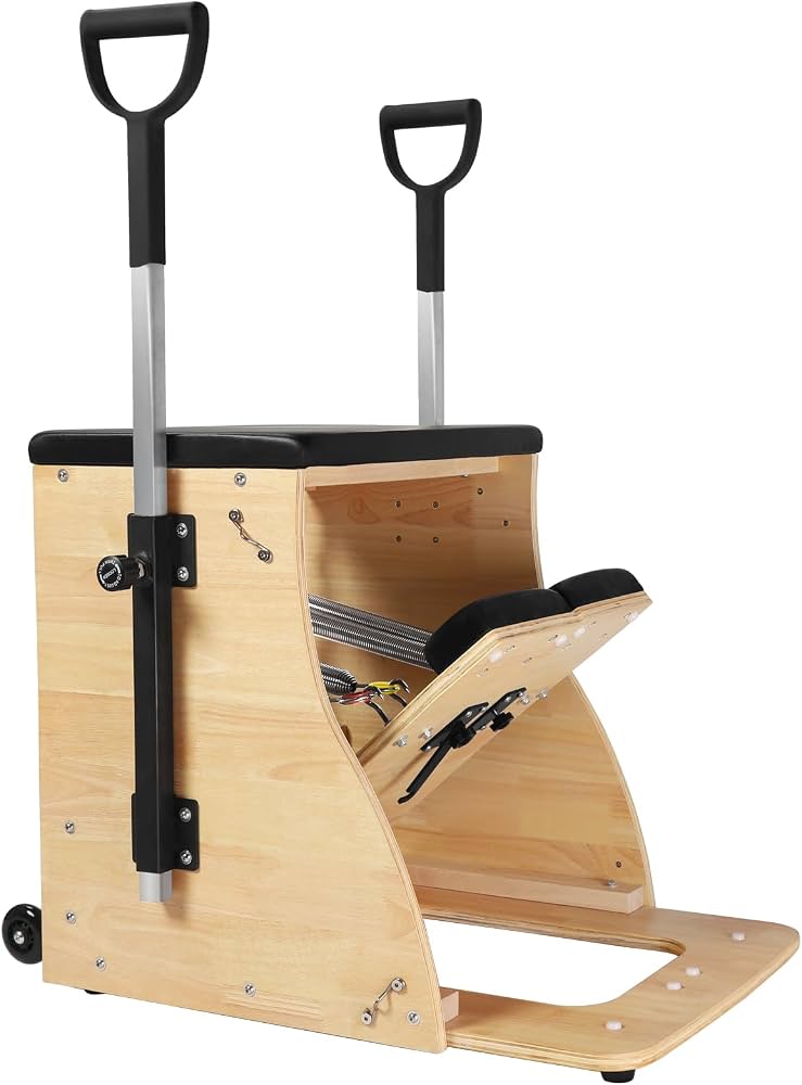 ARKANTOS Pilates chair with adjustable spring resistance and handles