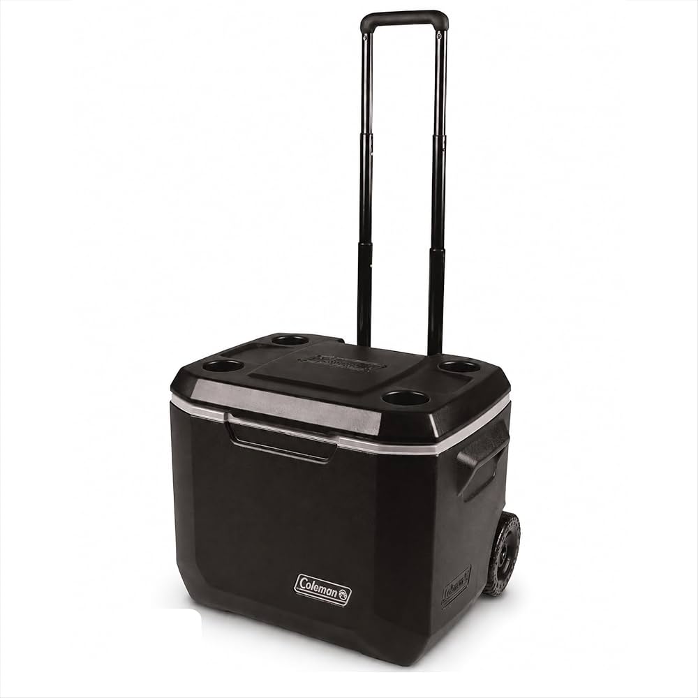 Coleman Xtreme 50 quart rolling cooler with wheels product photo