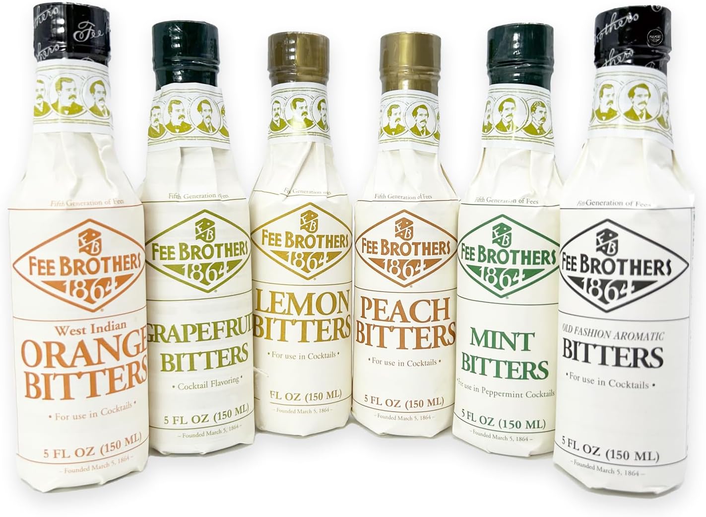 Fee Brothers bitters set of 6 bottles product photo