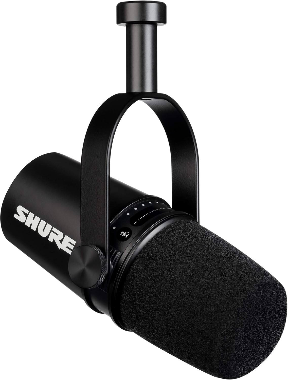 Shure MV7 USB podcast dynamic microphone product photo