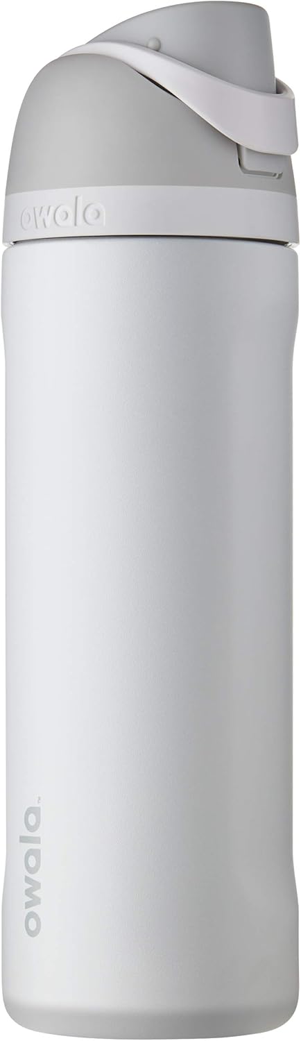 Owala FreeSip 24 oz insulated stainless steel water bottle in Shy Marshmallow