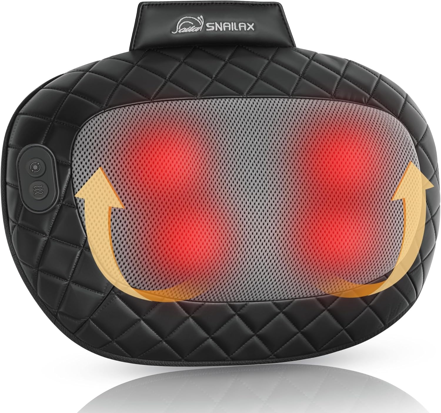 Snailax Shiatsu neck and back massager pillow with heat, product photo
